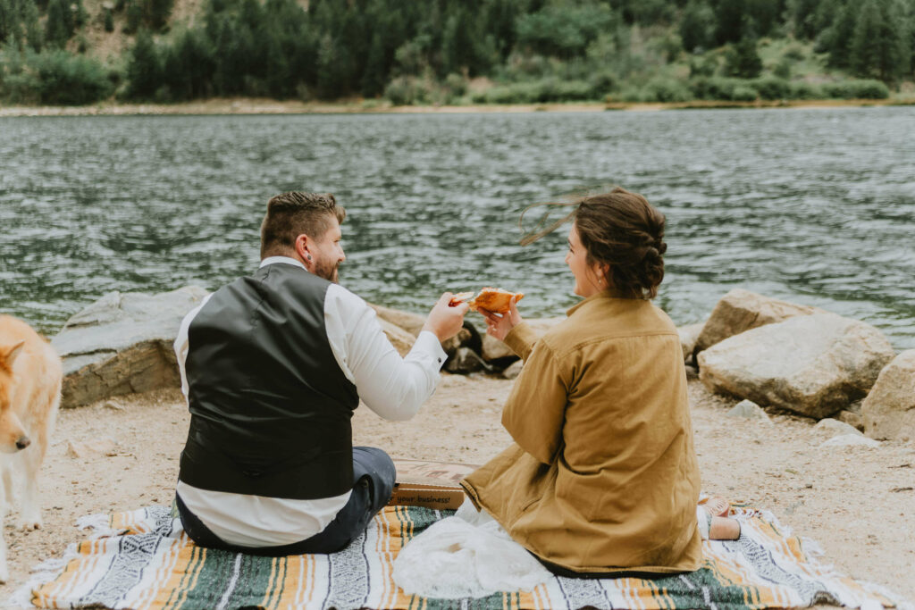 Summer elopement in georgetown Colorado